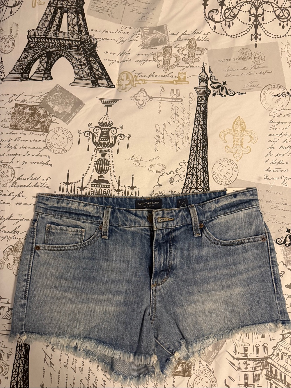 Lucky Brand The Cut Off Denim Shorts Size 6/28 NWT